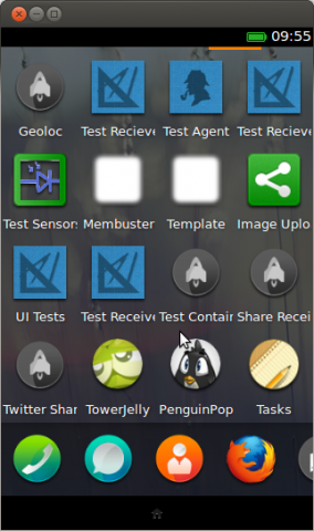 Die Benutzeroberfläche von Firefox OS im Emulator (Screenshot: Golem.de)