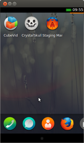 Die Benutzeroberfläche von Firefox OS im Emulator (Screenshot: Golem.de)
