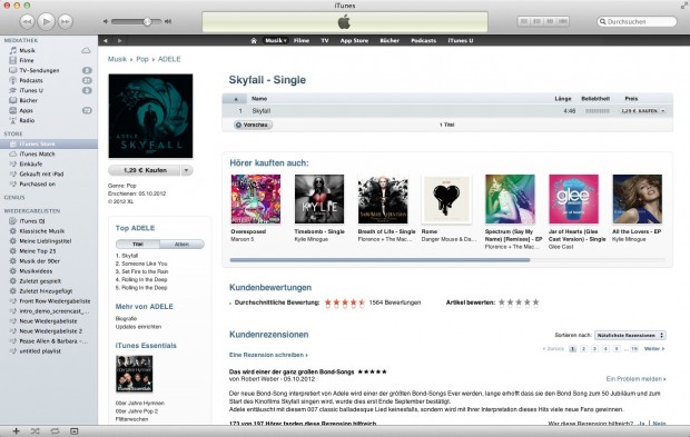 So sah aus iTunes 10 (Bild: Apple)