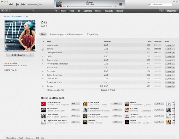 iTunes 11 (Bild: Apple)