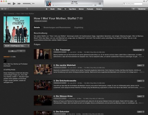 iTunes 11 (Bild: Apple)