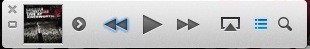 Miniplayer von iTunes 11 (Bild: Apple)