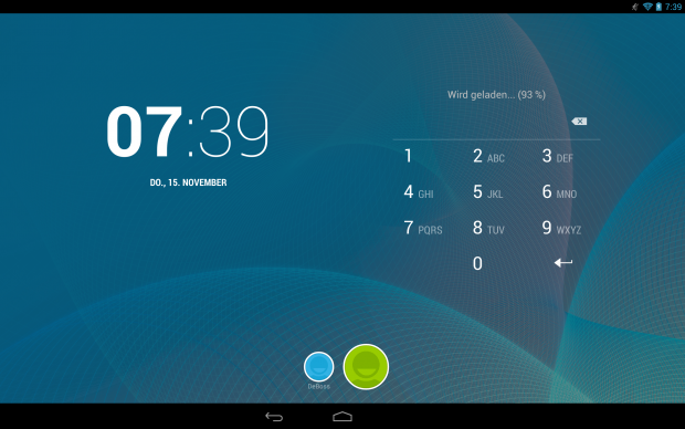 Auf dem Tablet lassen sich mehrere Benutzer einrichten, die ihre Konten absichern können. (Screenshot: Golem.de)