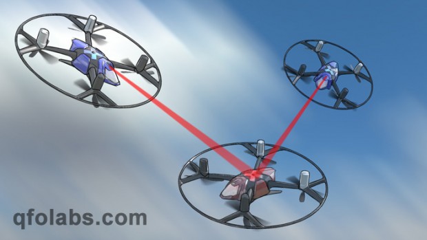 Luftkampf mit Infratrotlicht (Bild: QFO Labs)