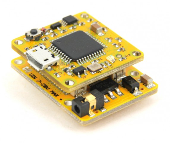 Die Miniplatine Smartcore U mit der Platine mit USB-Schnittstelle