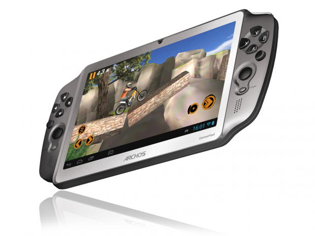 So sollen auch ältere Spiele mit der analogen Steuerung gespielt werden können. (Bild: Archos)