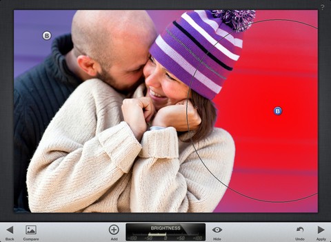 U-Point zum Maskengenerieren auf dem iPad (Bild: Google)