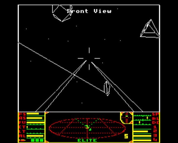 Elite - ein Procedural-Generation-Pionier, Screenshot aus der Urversion für den BBC Micro (Bild: Frontier Developments)