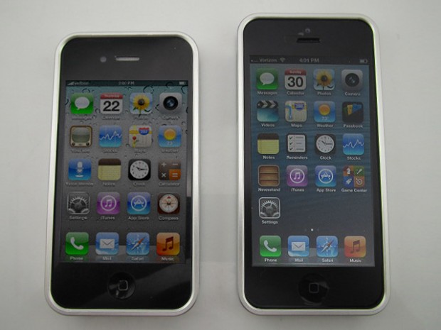 AL13 mit dem iPhone 4 und dem iPhone 5 (Bild: Kickstarter)