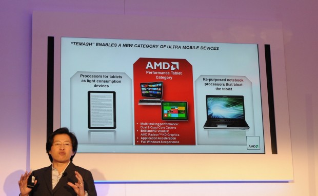 Zwischen Mediatablets und Touch-Notebooks sieht AMD eine Lücke.