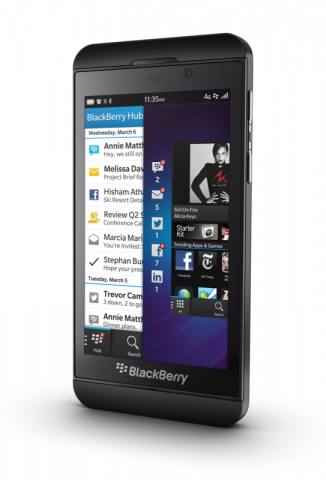 Blackberry Z10 (Quelle: Blackberry)