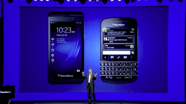 Blackberry stellt Z10 und Q10 vor (Quelle: Blackberry / Screenshot: Golem.de)