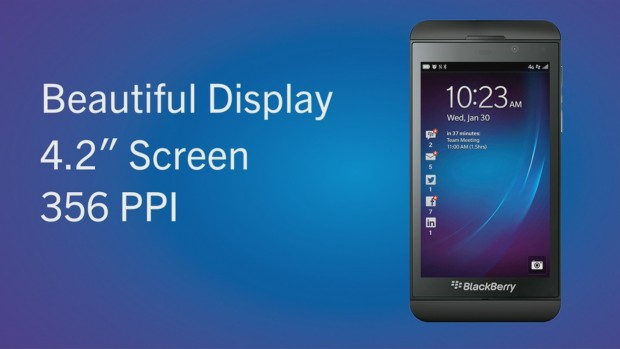 Blackberry Z10 (Quelle: Blackberry / Screenshot: Golem.de)