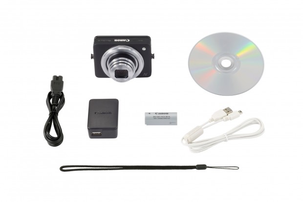 Canon Powershot N mit Zubehör in Schwarz