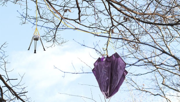 Kepler Space Kit nach der Landung (Bild: Quirky)