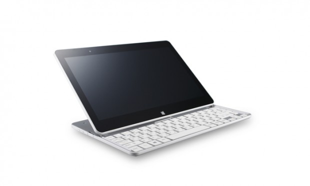 Der Auslöseknopf für den Schiebemechanismus befindet sich auf der rechten Seite. (Bild: LG)