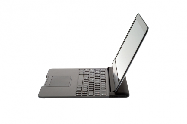 Das Lapdock hat einen 11,6 Zoll großen Bildschirm, eine QWERTZ-Tastatur und ein Touchpad. (Bild: Nina Sebayang/Golem.de)