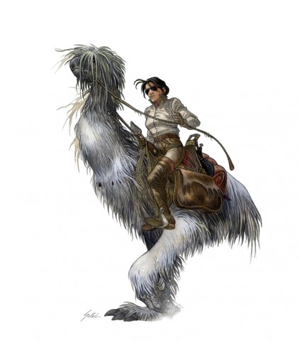 Von Benoit Sokal gezeichnetes Artwork zu Syberia 3 (Bild: Anuman Interactive)