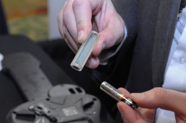 ... einfach entnommen werden, wenn sie leer ist.