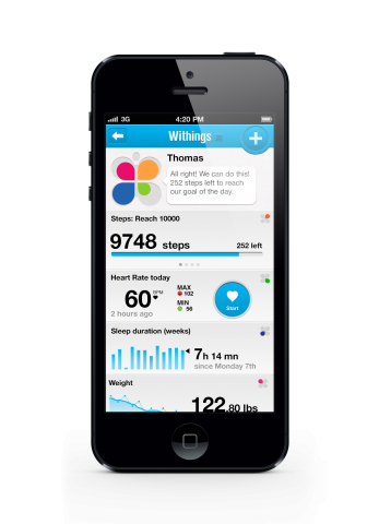 Withings' Gesundheitsbegleiter-App