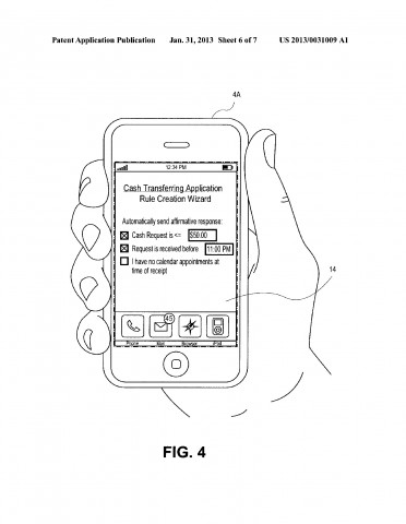Patentantrag 20130031009 (Bild: US-Patent- und Markenamt)