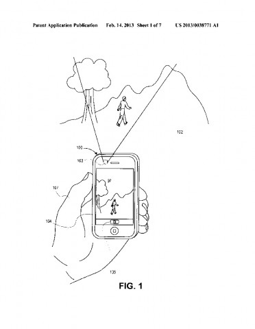 Patentantrag 20130038771 (Bild: US-Patent-  und Markenamt)