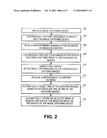 Patentantrag 20130038771 (Bild: US-Patent-  und Markenamt)