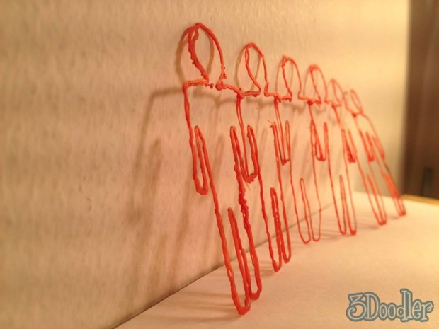 Mit dem 3Doodler gedruckte Figuren  (Bild: Kickstarter)