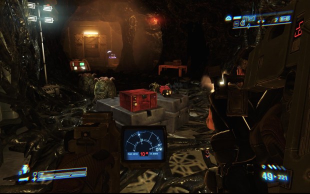 Einige Gänge sind fest in der Hand der Aliens.