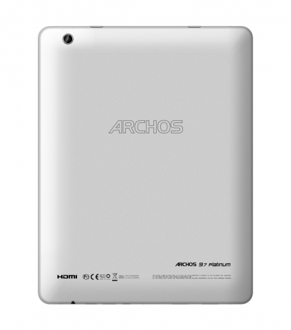 Die Rückseite des Tablets ist aus Aluminium. (Bild: Archos)