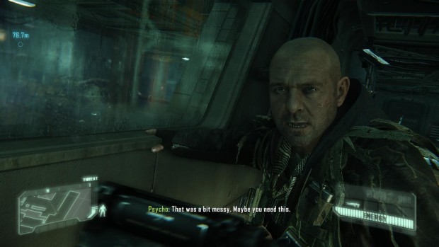 Psycho begleitet den Spieler während ein paar Missionen.