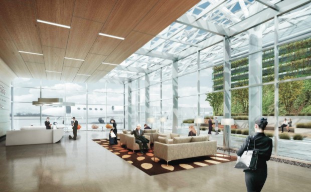 Googles geplantes Flughafenterminal (Bild: flysanjose.com)