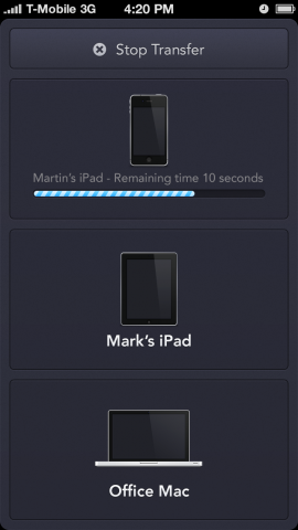 Instashare-App (Bild: Instashare)