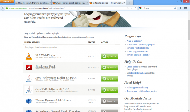 Der Plugin-Check meldet keine Gefahren. (Screenshot: Golem.de)