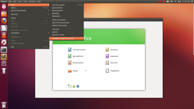 Libreoffice 4.0 wurde f&uuml;r den Ubuntu-Desktop Unity angepasst.(Bild: Libreoffice)