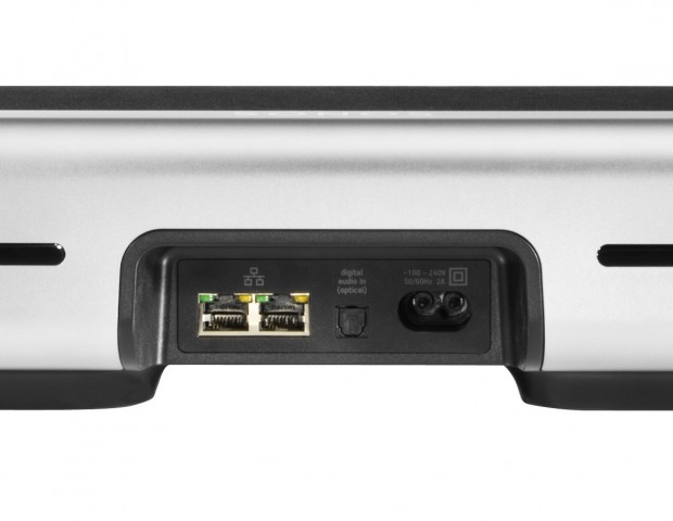 Sonos Playbar - Blick auf die Schnittstellen an der Rückseite (Bild: Sonos)