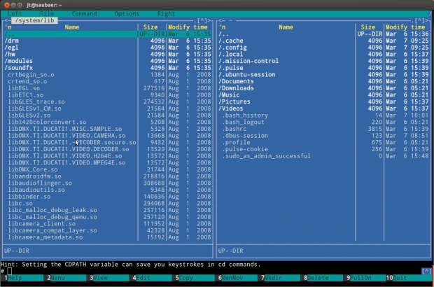 Aus Android werden Hardware-Treiber verwendet.