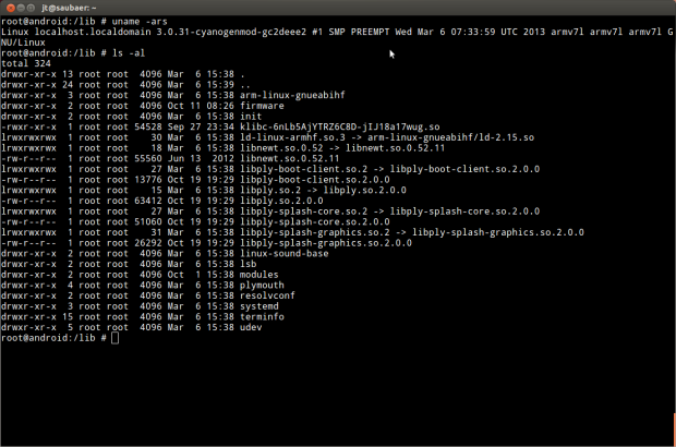 Der von Canonical angepasst Linux-Kernel ist aus dem Cyanogenmod-Projekt.