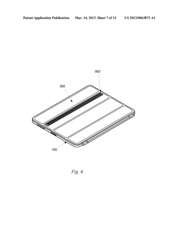 Apples US-Patentantrag 20130063873 zur Induktionsladefunktion eines iPad (Bild: US-Patent- und Markenamt)