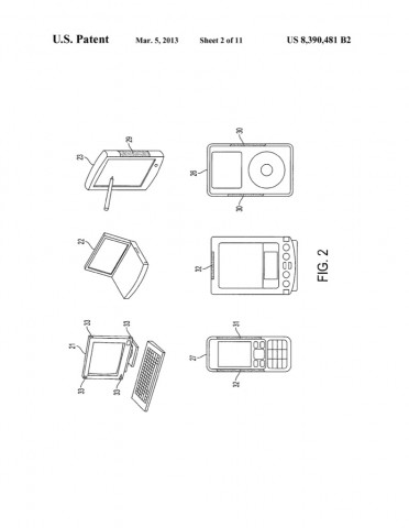 Apple-Patent 8,390,481 (Bild: US-Patent- und Markenamt)