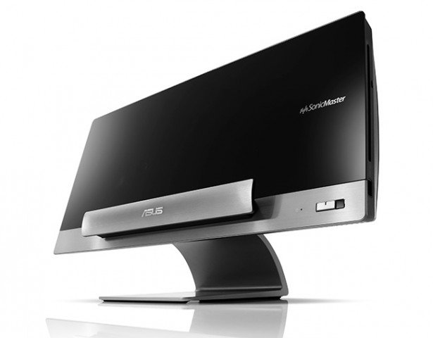 Das Tablet wird als Display in diesen Ständer eingesetzt.