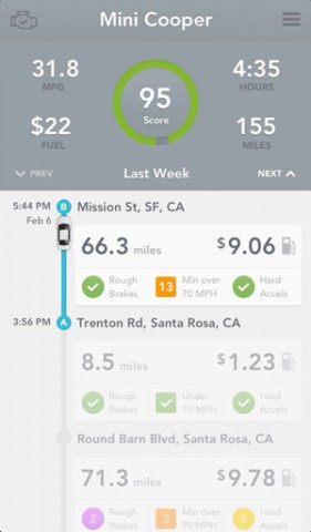 App von Automatic Link (Bild: Automatic Labs)