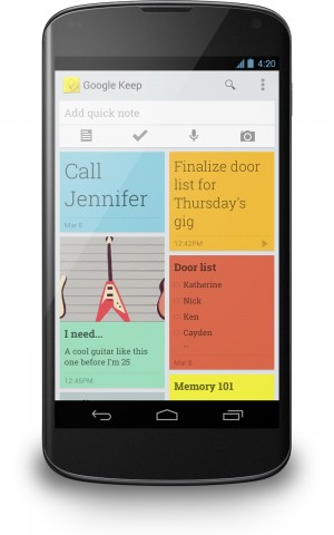 Google Keep (Bild:Google)