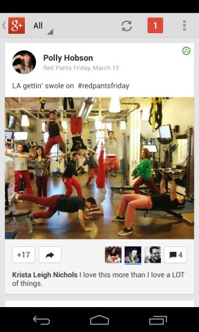 iOS-App von Google Plus (Bild: Google)