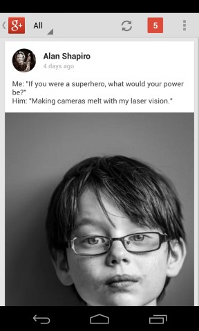 iOS-App von Google Plus (Bild: Google)