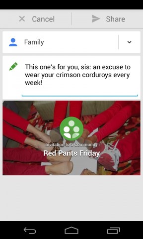 iOS-App von Google Plus (Bild: Google)