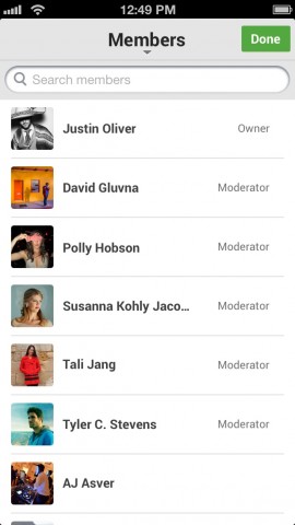 iOS-App von Google Plus (Bild: Google)