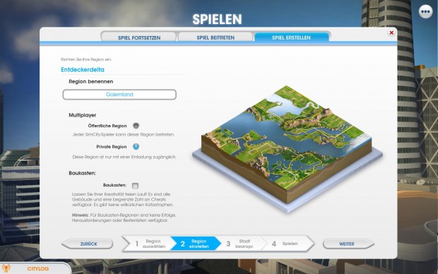 ... und entscheiden uns dann für eine konkrete Fläche.