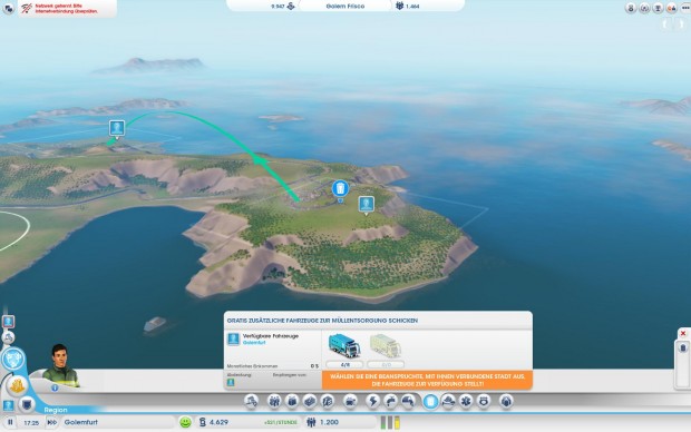 Solopartie mit Nutzung der Region: Der Wechsel in die Regionsübersicht klappt problemlos,...