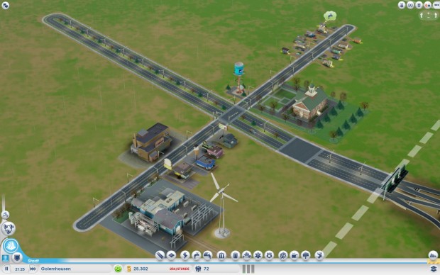 Die klassische Anlage der Straßen ist auch im neuen Sim City sinnvoll.